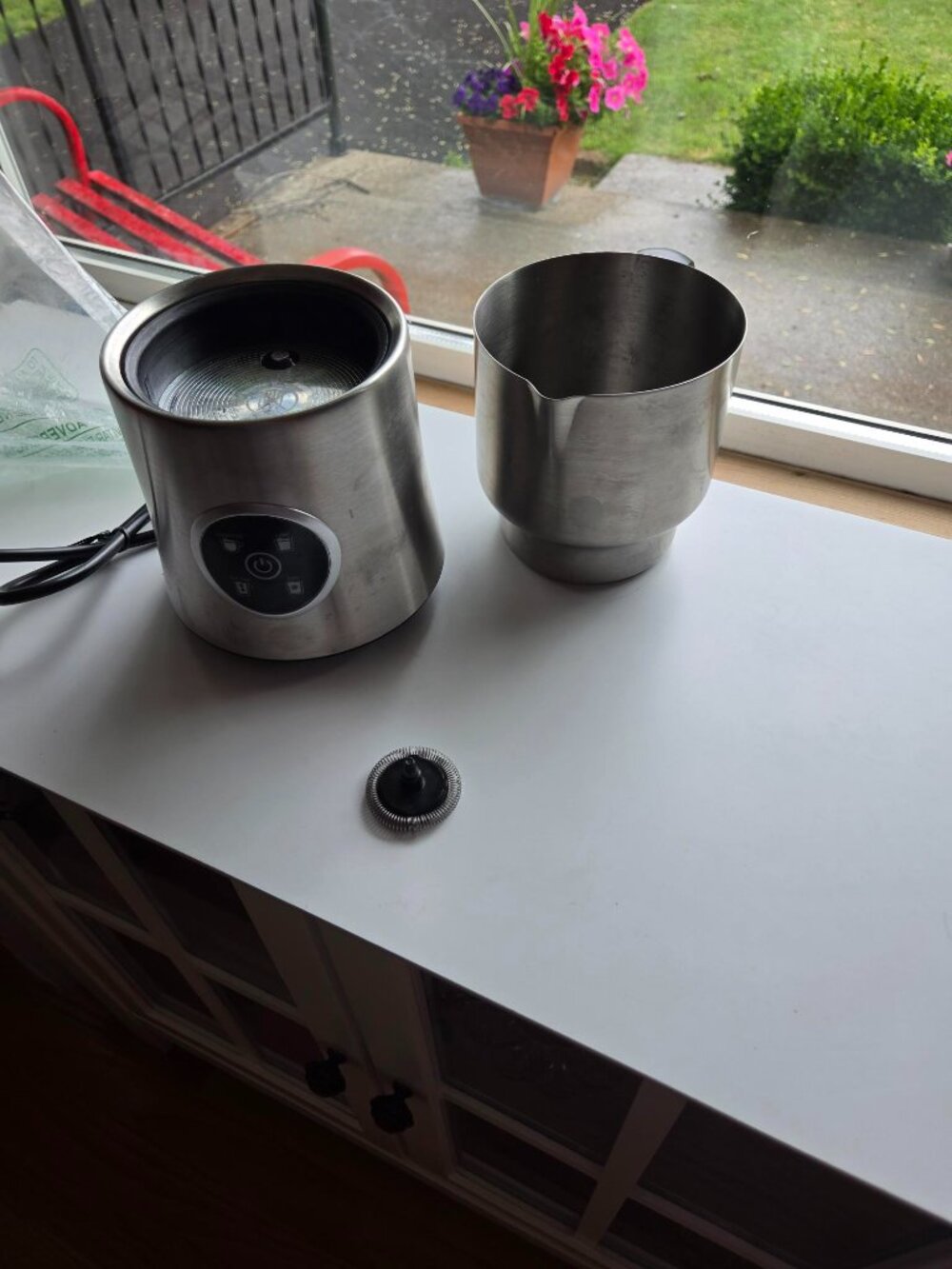 SECURA F280R 8.45oz Electric Stainless Steel Milk Frother Jug - Silver